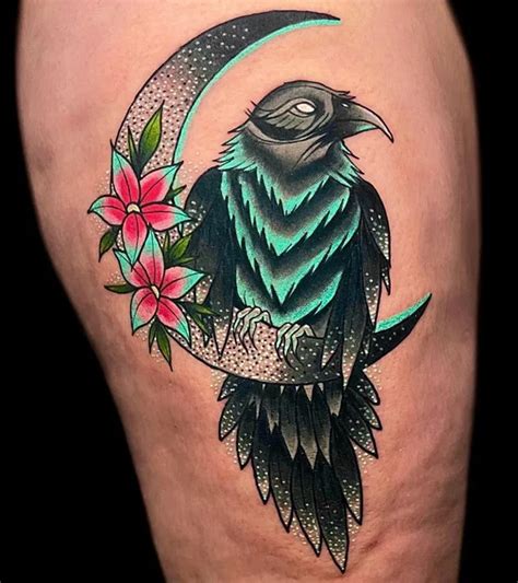 beautiful raven tattoo|118 Insightful Raven Tattoo Ideas To Rescue Yourself。